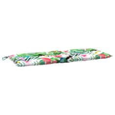 Vidaxl Blazina za vrtno klop večbarvna 120x50x7 cm blago
