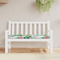 Vidaxl Blazina za vrtno klop večbarvna 120x50x7 cm blago