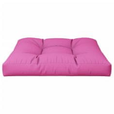Vidaxl Blazina za kavč iz palet roza 80x80x12 cm blago