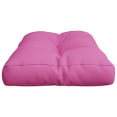 Vidaxl Blazina za palete roza 70x40x12 cm blago