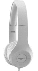 Moye Enyo slušalke, z mikrofonom, zložljive, svetlo sive - odprta embalaža