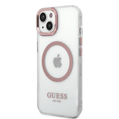 Guess GUHMP14SHTRMP ovitek za iPhone 14 6.1, prozoren, MagSafe