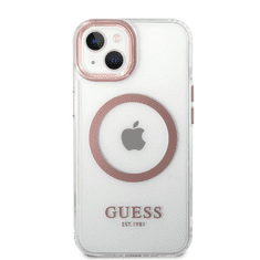 Guess GUHMP14SHTRMP ovitek za iPhone 14 6.1, prozoren, MagSafe