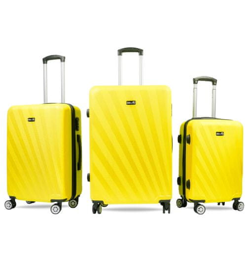 Aga Travel Komplet potovalnih kovčkov MR4653 Rumena