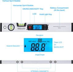 daylite Digitalna vodna tehtnica libela 40cm LCD