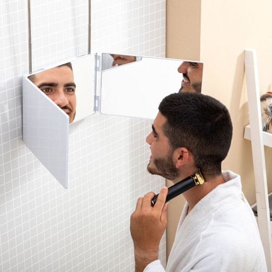 BigBuy Kopalniško ogledalo z LED lučjo in 360º vizijo SelfKut InnovaGoods