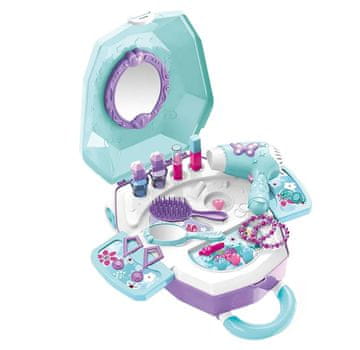 Ocean toys Lepotilni set v kovčku, imitacija ličil, 2 v 1, modro-vijoličen
