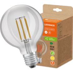 LEDVANCE LED žarnica E27 G95 4W = 60W 840lm 3000K Topla bela 320° Filament