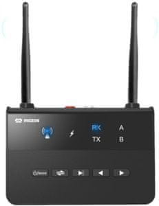 Oddajnik in sprejemnik Bluetooth Mozos 2B APTX odličen za televizijske zvočnike Soundbar, RCS, AUX, USB baterija