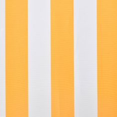 Vidaxl Tenda iz platna sončnično rumena in bela 3x2,5 m (brez okvirja)