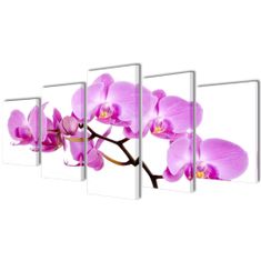 Vidaxl Set platen s printom orhidej 200 x 100 cm
