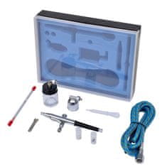 Vidaxl Airbrush set s steklenim kozarcem 0,2 / 0,3 / 0,5 mm šobe