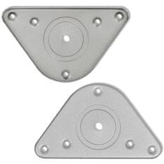 Vidaxl 4 Nastavljive Noge za Mizo Krom 710 mm