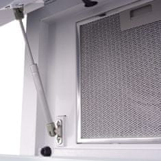 Vidaxl Kuhinjska napa z zaslonom na dotik bela 900 mm