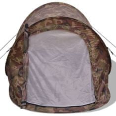 Vidaxl Pop-up šotor za 2 osebi kamuflažne barve