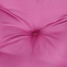 Greatstore Blazine za kavč iz palet 3 kosi roza blago