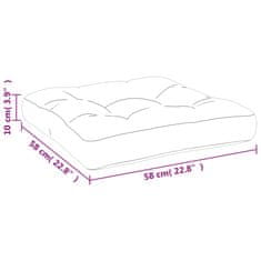 Vidaxl Blazina za palete vzorec listja 58x58x10 cm oxford blago