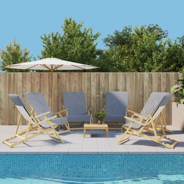 Vidaxl vidaXL Brisače za na plažo, 6 kosov, sive, 60 x 135 cm, blago, 400 g/m²