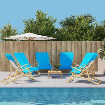 Vidaxl vidaXL Brisače za na plažo, 6 kosov, turkizne, 60 x 135 cm, 400 g/m²