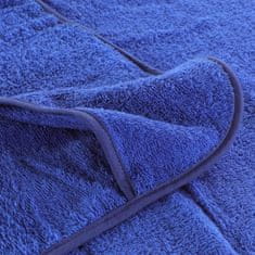 Vidaxl Brisače za plažo 4 kosi kralj. modre 60x135 cm tkanina 400 GSM