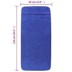 shumee Brisače za plažo 6 kosov kralj. modre 60x135 cm tkanina 400 GSM