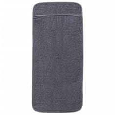 Vidaxl Brisače za plažo 2 kosa antracitne 60x135 cm tkanina 400 GSM