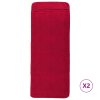 Brisače za plažo 2 kosa bordo 60x135 cm tkanina 400 GSM