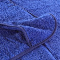 Vidaxl Brisače za plažo 2 kosa kralj. modre 75x200 cm tkanina 400 GSM