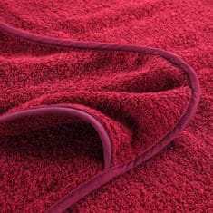 Vidaxl Brisače za plažo 2 kosa bordo 75x200 cm tkanina 400 GSM