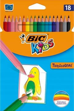 Bic Barvni svinčniki Tropicolors Intensive, 18 barv