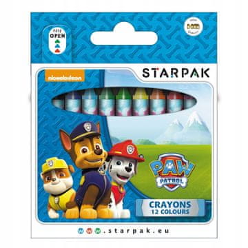 shumee Paw Patrol voščene barvice 12 barv