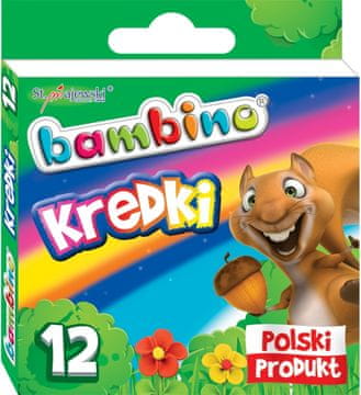 St.Majewski Voščene barvice Bambino, 12 barv