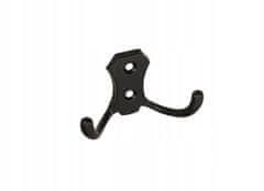 shumee Pohištveni stenski obešalnik za oblačila, črn mat