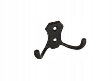 shumee Pohištveni stenski obešalnik za oblačila, črn mat