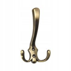 shumee Pohištveni stenski obešalnik za oblačila, medenina