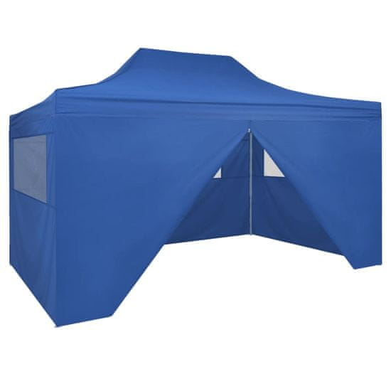 Vidaxl Zložljivi šotor pop-up s 4 stranicami 3x4,5 m