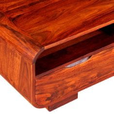 Vidaxl Klubska mizica trden palisander 90x40x35 cm