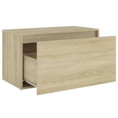 Vidaxl Klop za hodnik 80x40x45 cm sonoma hrast iverna plošča