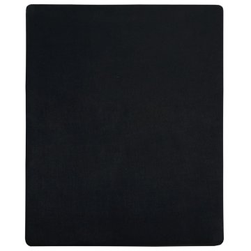 Vidaxl Napenjalna rjuha črna 180x200 cm bombaž