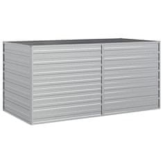 Vidaxl Visoka greda 160x80x77 cm pocinkano jeklo srebrna