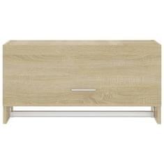 Vidaxl Garderobna omara sonoma hrast 70x32,5x35 cm iverna plošča
