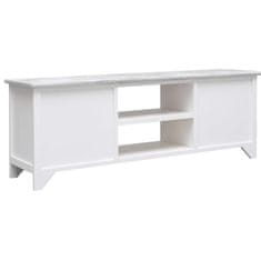 Vidaxl TV omarica bela in siva 108x30x40 cm trden les pavlovnije