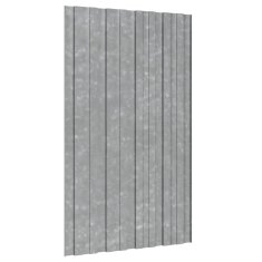 Vidaxl Strešni paneli 12 kosov pocinkano jeklo srebrni 80x45 cm