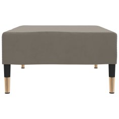 Vidaxl Stolček za noge svetlo siv 78x56x32 cm žamet