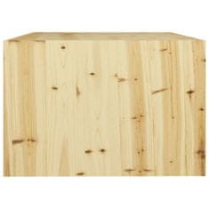Vidaxl Klubska mizica 75x50x33,5 cm trden les jelke