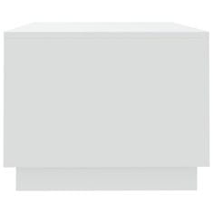 Vidaxl Klubska mizica bela 102x55x43 cm iverna plošča