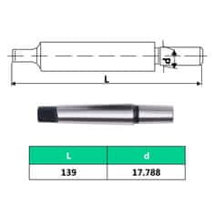 Vidaxl Vrtalna glava s hitrim snemanjem MT3-B18 16 mm razpon vpenjanja