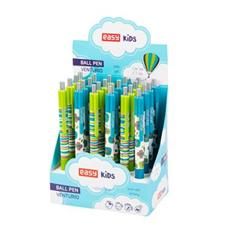 EASY Kids VENTURIO Kroglično pero, modra polželezna kartuša, 0,7 mm, 24 kosov v pakiranju, zeleno-turkizna