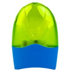 EASY Kids Dvojno plastično ostireklo za svinčnike s pladnjem, 12 kosov v plastični škatli