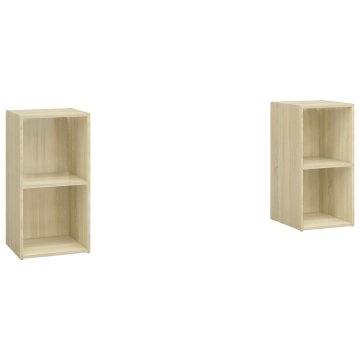 Vidaxl TV omarica 2 kosa sonoma hrast 72x35x36,5 cm iverna pl.